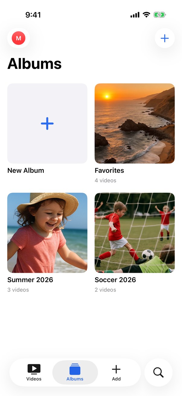 The Albums tab