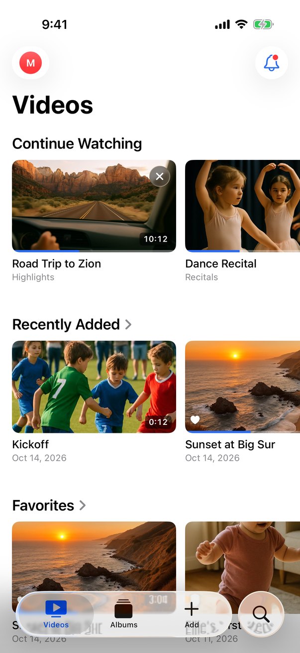 Videos on iPhone: Continue Watching and Recently Added